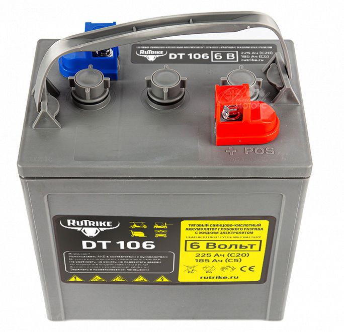 Аккумулятор тяговый WET Rutrike DT106 (6V185A/H C5) [T-105]